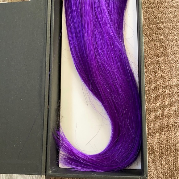 PURPLE Beyond the beauty 100% human hair clip extensions - Picture 7 of 11
